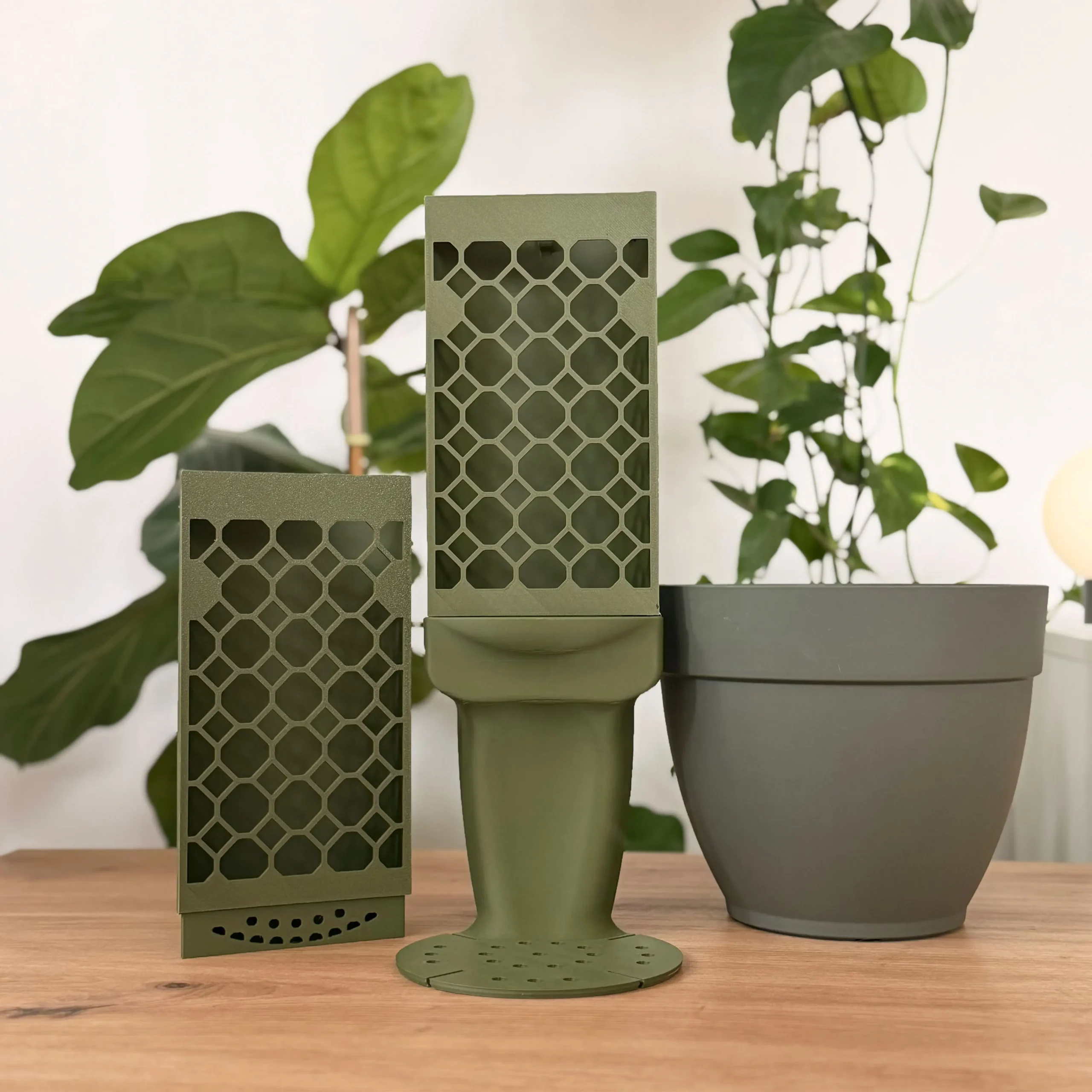 Evoter Advanced Verde Bosque / Verde Bosque - Plantil World Evoter Advanced en color verde bosque con maceta verde bosque